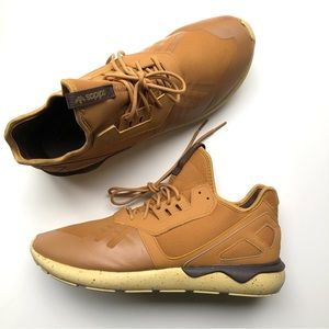 Adidas Tubular Runner Sneakers Tan Casual Running Shoes Mens